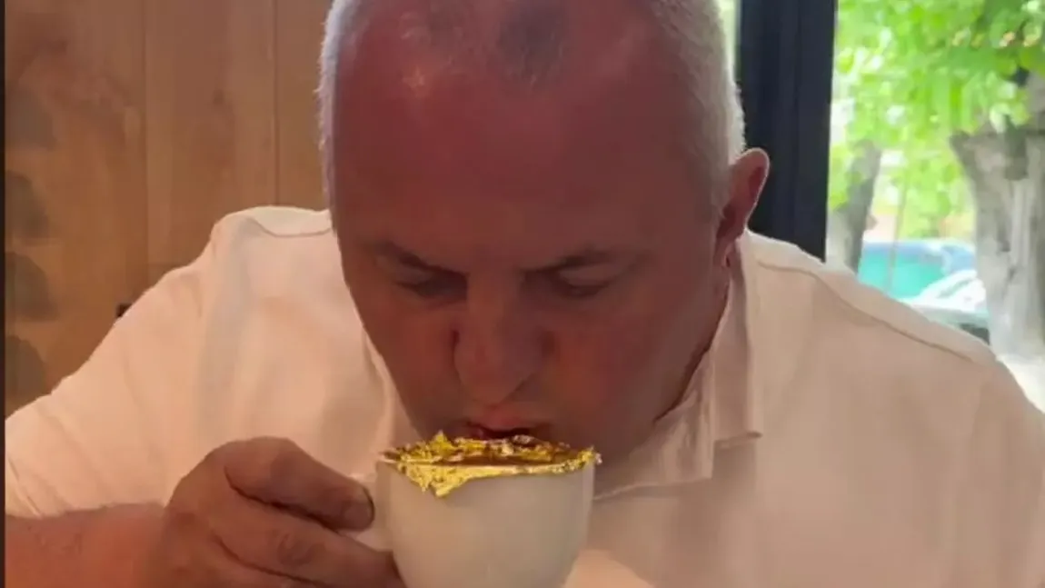 Un lider PSD a lansat cafeaua cu foiţă de aur. Cu cât o vinde şi cum au reacţionat clienţii