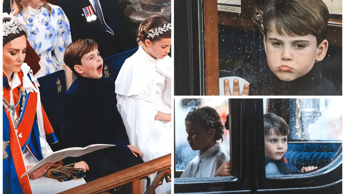 Prinţul Louis, 5 ani, plictisit la ceremonia încoronării regelui Charles. Imaginile au devenit virale pe Internet