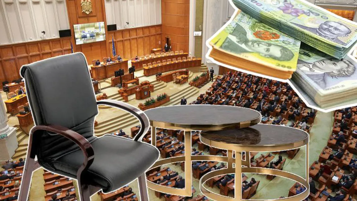 Austeritatea în Parlament: Camera Deputaţilor a dat comandă pentru sute de scaune din piele naturală tratată antibaccterian şi antiviral, clasa Premium, care să suporte o greutate de 150 kg