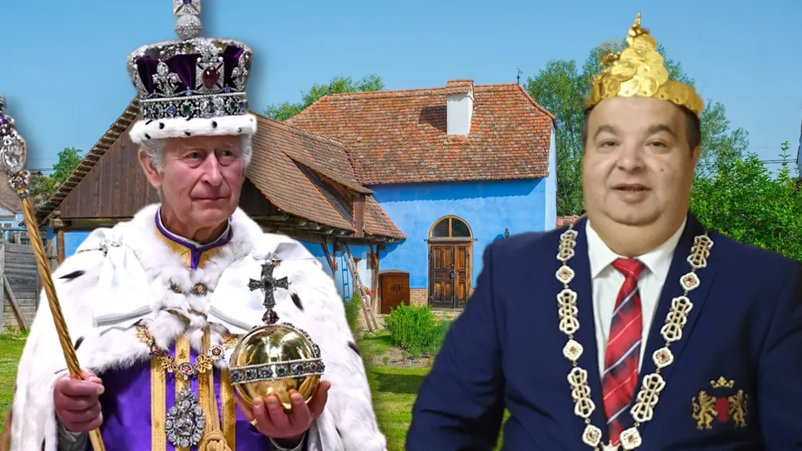 Regele Dorin Cioabă, invitat de Regele Charles al III-lea la recepția oferită la Viscri. Ce cadou i-a dus liderul romilor monarhului britanic: 