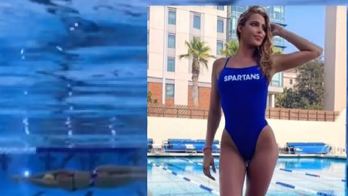 Cea mai sexy înotătoare din lume e româncă. I-a cucerit deja pe jurnaliștii din SUA și UK (VIDEO)