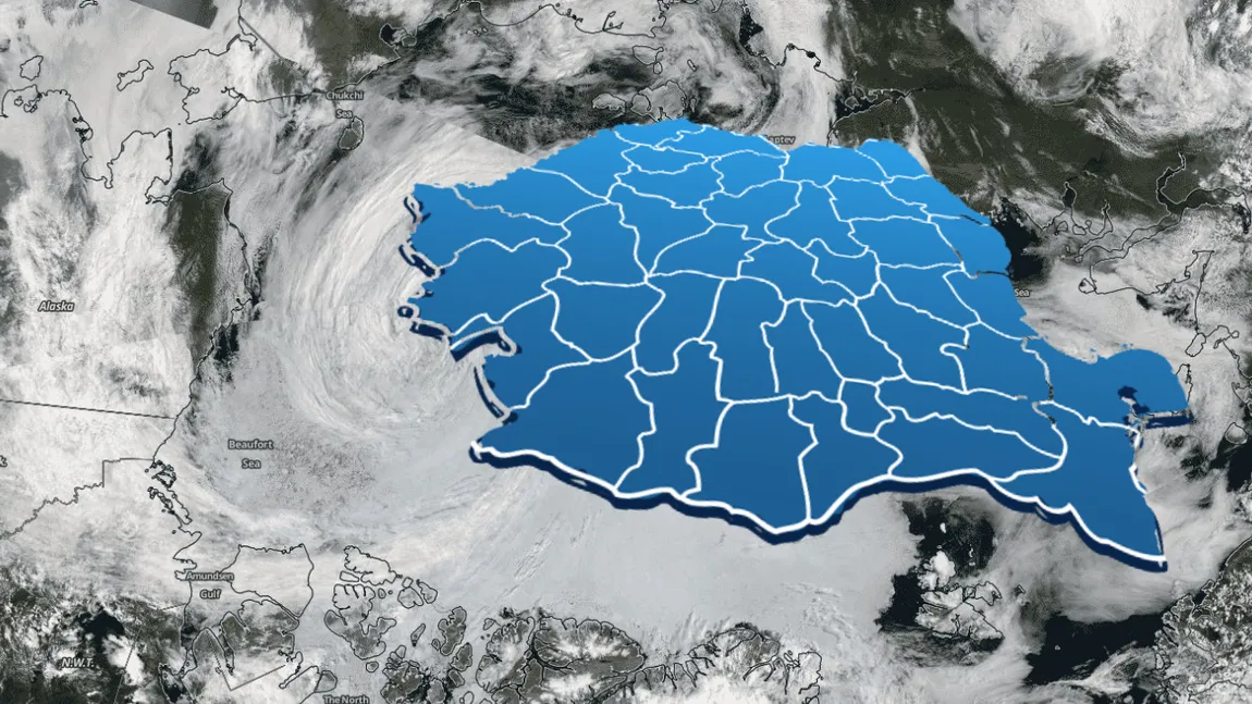 România, lovită de un ciclon polar, temperaturi resimţite de MINUS 25 de grade Celsius. ANM: Vor fi precipitații în toată țara