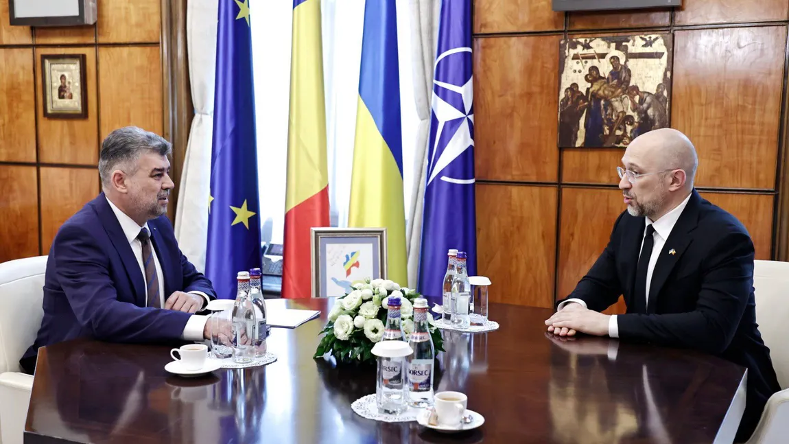 Premierul Ciolacu, după întâlnirea cu prim-ministrul Ucrainei, Denys Shmyhal: Guvernul va continua să acorde sprijin deplin şi consistent pentru Ucraina, atât timp cât va fi nevoie