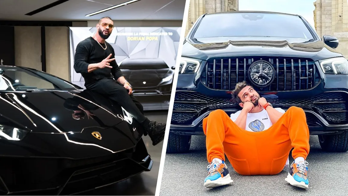Culmea bogăției! Dorian Popa a lăsat Lamborghini-ul Huracan Spyder de 300.000 de euro la service și s-a întors acasă cu Mercedesul