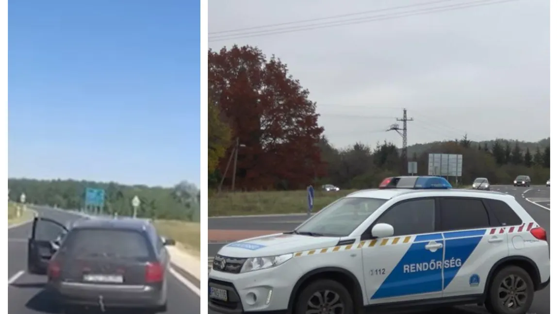 VIDEO Scene ca-n filme: Un şofer român s-a aruncat de la volanul maşinii pline cu migranţi în timp ce era urmărit de poliţie