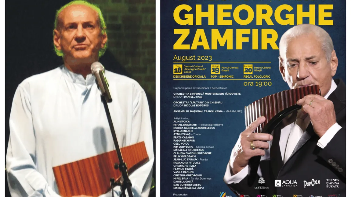 Festivalul Internațional de Nai “Gheorghe Zamfir” își deschide porțile la Găești,  în perioada 18-20 august 2023