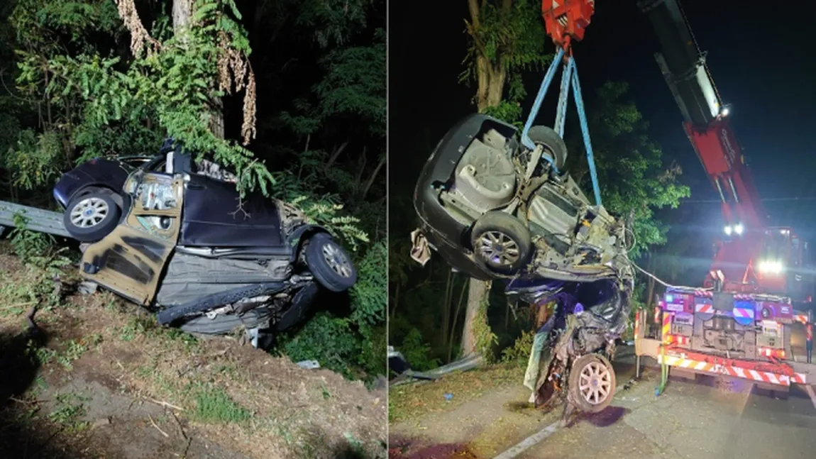 Sorin avea 18 ani şi mergea spre casă. O manevră greşită i-a fost fatală, maşina s-a făcut praf după ce a lovit parapeţii şi un copac