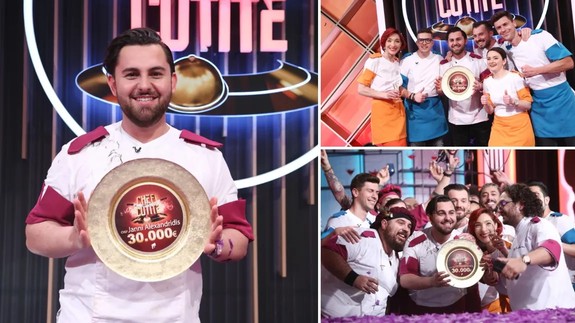 Finala Chefi la cuţite live video online stream Antena 1. Cine este marele câștigător al ultimei ediții cu Bontea, Dumitrescu și Scărlătescu