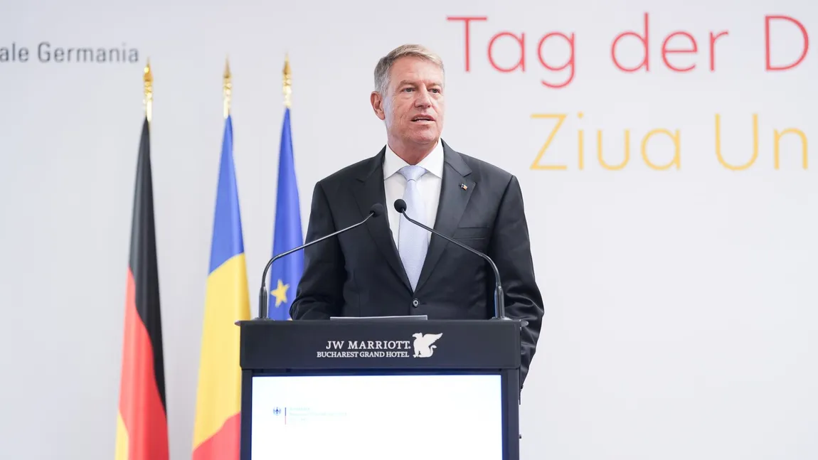 Klaus Iohannis, la Ziua Unităţii Germane: 