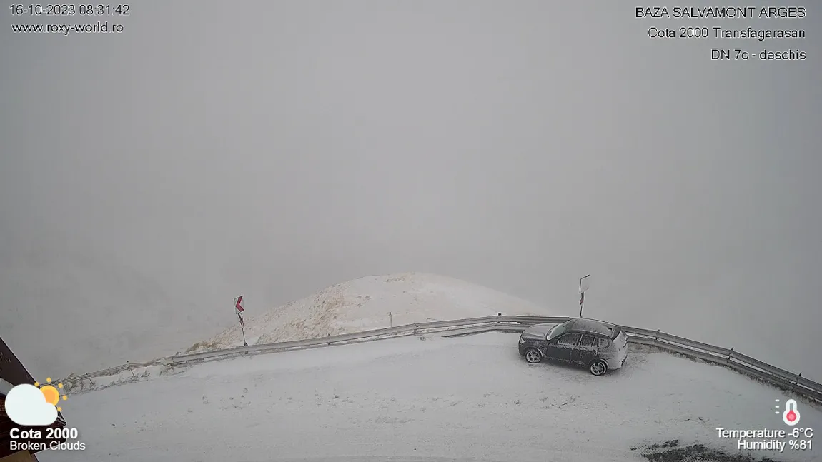 Un val de aer polar aduce ninsori și viscol în România. Prognoza meteo 17 noiembrie