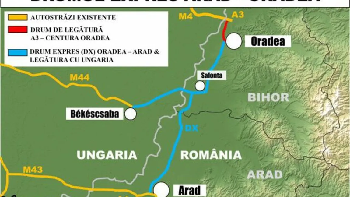 Ministrul Mediului anunţă un drum expres ultramodern între Oradea şi Arad, cu 75 de pasaje şi poduri peste cursuri de apă