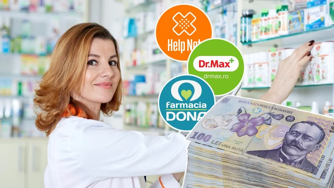 Ce salariu primeşte, lună de lună, o farmacistă la HelpNet, Doctor Max sau Dona. Contează experienţa şi programul