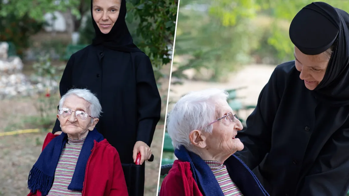 Buni Ecaterina, una dintre bătrânelele îngrijite de măicuţe la Mănăstirea Christiana, sfaturi pentru tinerii zilelor noastre: 