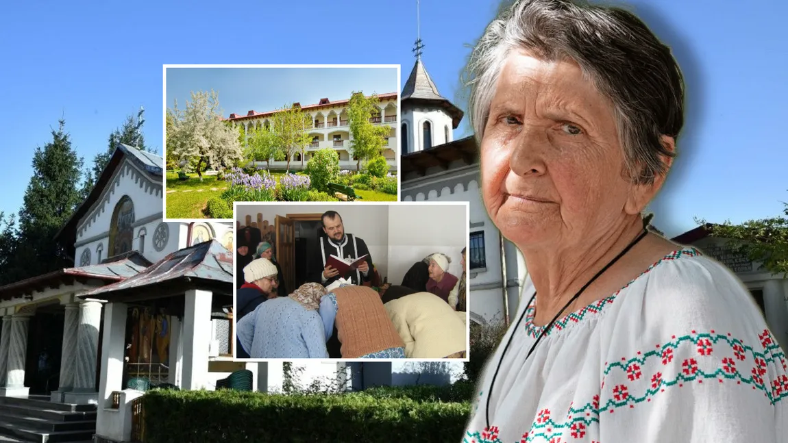 Bunica Aurelia, una dintre bătrânelele retrase la Mănăstirea Christiana, copleșită de dorul copiilor plecați în străinătate: 