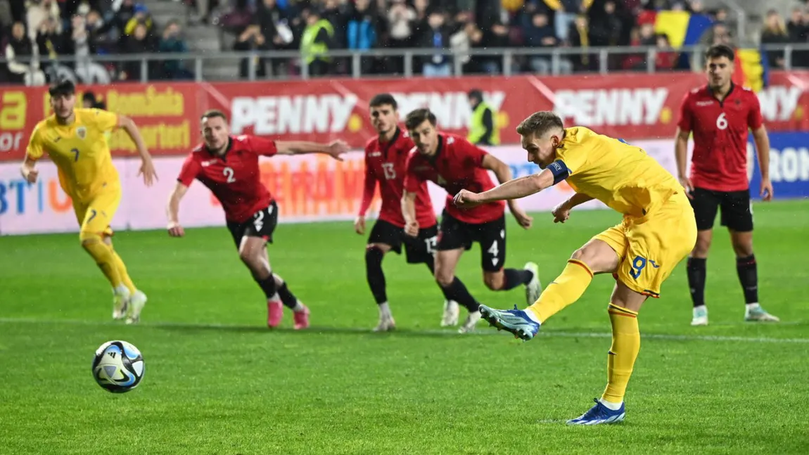 România - Albania 5-0. Victorie la scor pentru naţionala de tineret în preliminariile Euro 2025