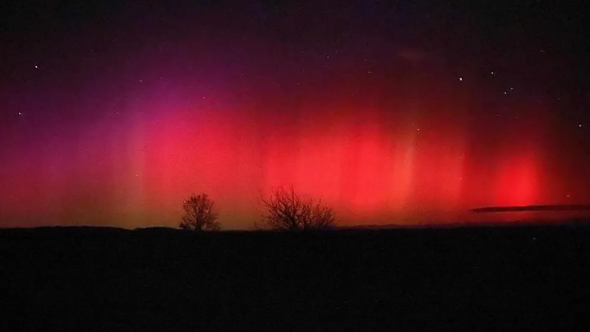 Aurora Boreală, vizibilă în România. Spectacol pe cer noaptea trecută