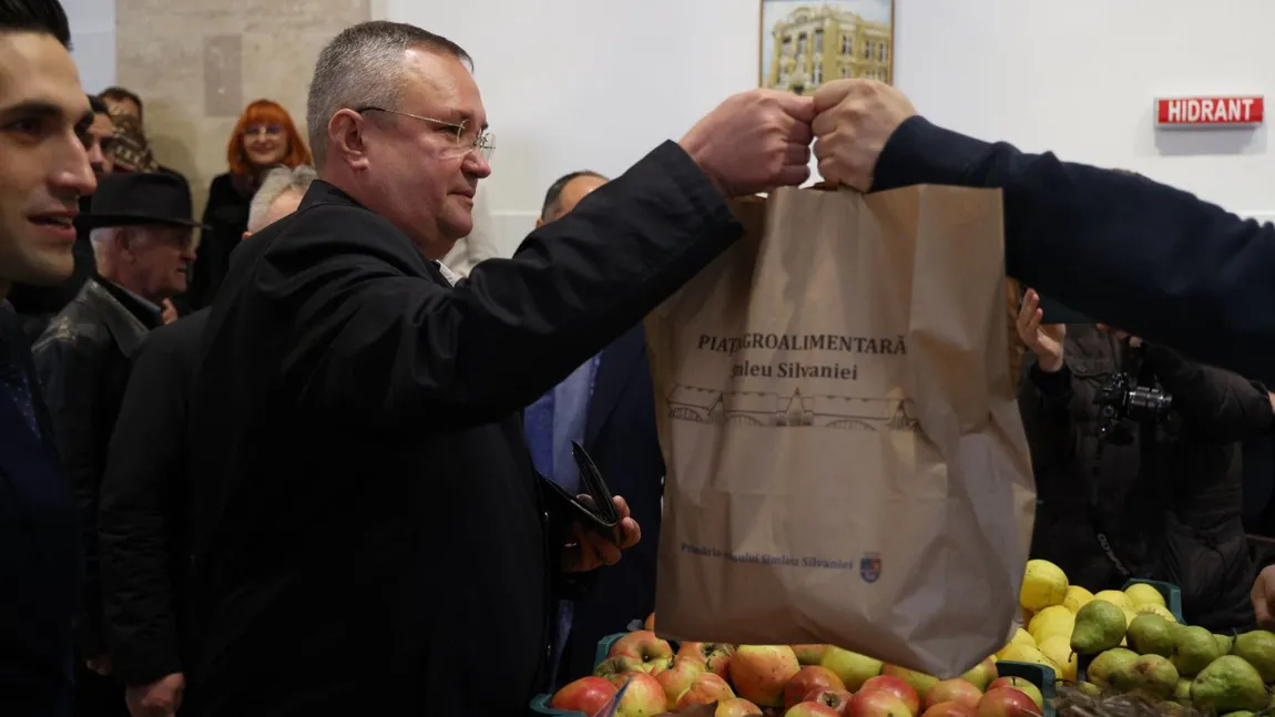 Nicolae Ciucă, la inaugurarea pieței agroalimentare din Șimleu Silvaniei: Producătorii locali trebuie să primească tot sprijinul de care au nevoie
