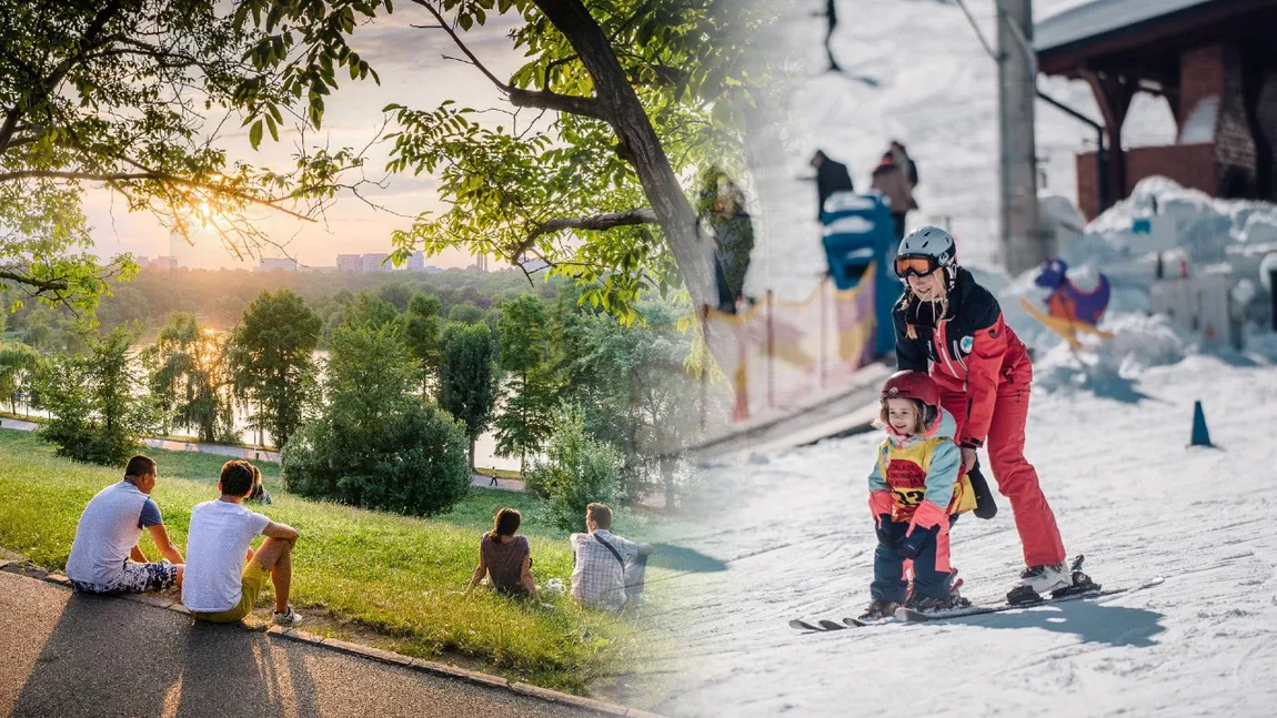 Bucureștenii vor avea pârtie de schi în Parcul Tineretului. Pasionații de sporturi o pot folosi începând de luna aceasta