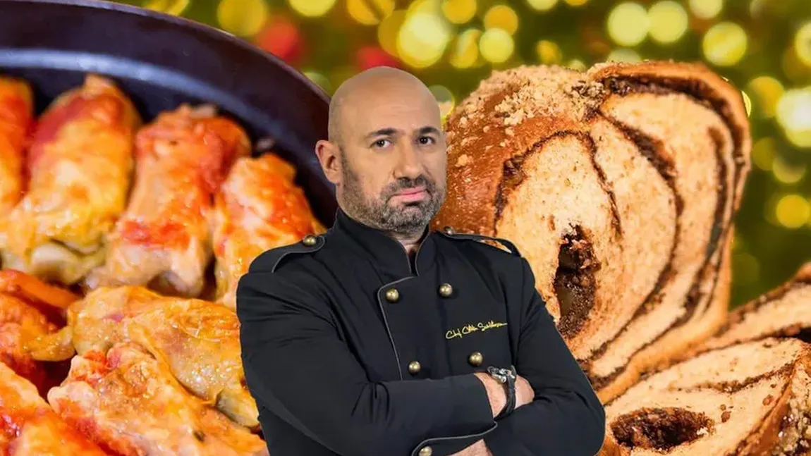 Cât costă o masă festivă preparată de Chef Cătălin Scărlătescu. Mulți români nu își permit nici câteva sarmale din meniul bucătarului