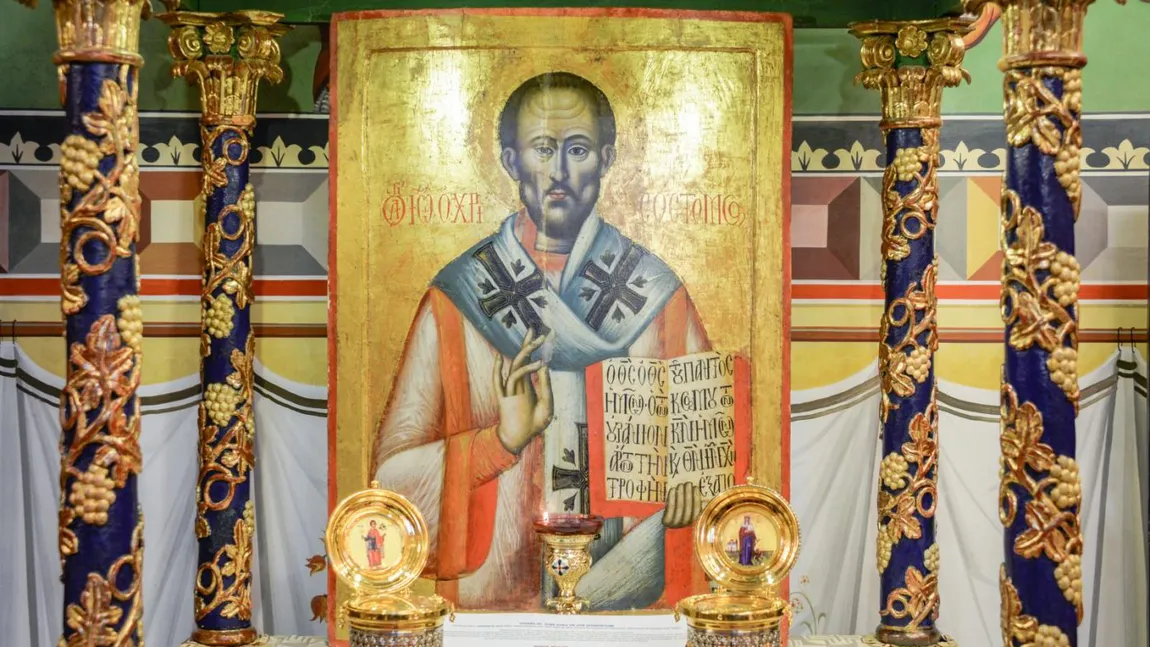 Calendar ortodox 13 noiembrie 2023. Sfântul Ioan Gură de Aur, autorul Liturghiei din fiecare duminică