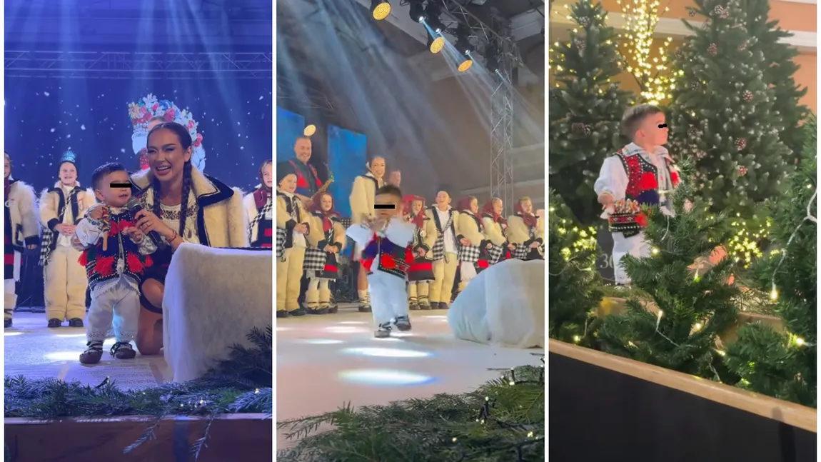 Moment emoționant la spectacolul susținut de Vlăduța Lupău și orchestra condusă de Nicolae Botgros: Iair, fiul artistei, a urcat pe scenă alături de mama lui