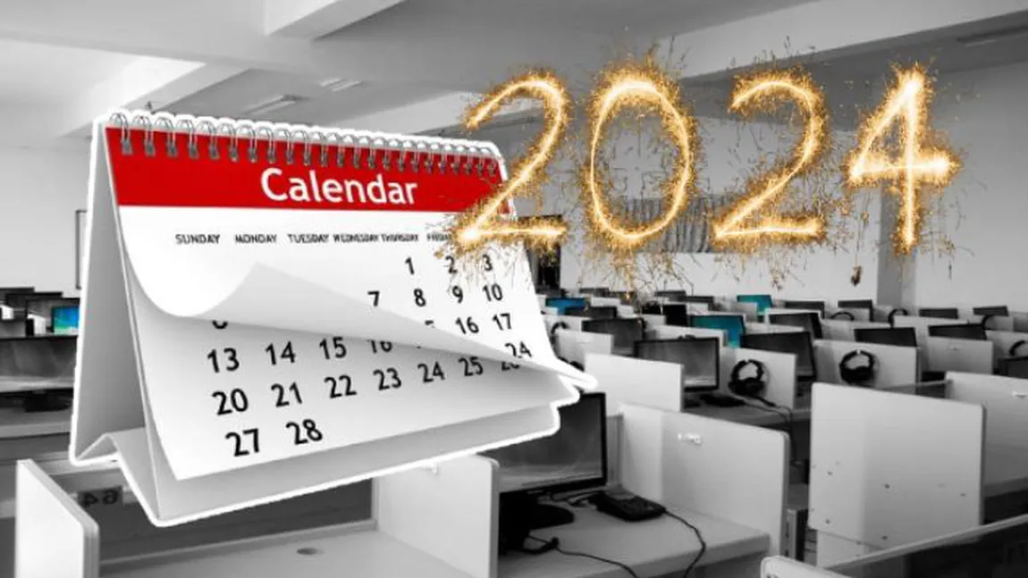 Zile libere 2024. Apar trei noi zile nelucrătoare, dar doar pentru bugetari. Câte libere pică în weekend