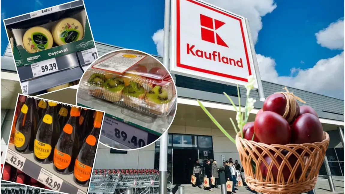 Cât costă masa de Paște dacă îți achiziționezi produsele de la Kaufland. Prețurile s-au majorat simțitor în ultima perioadă