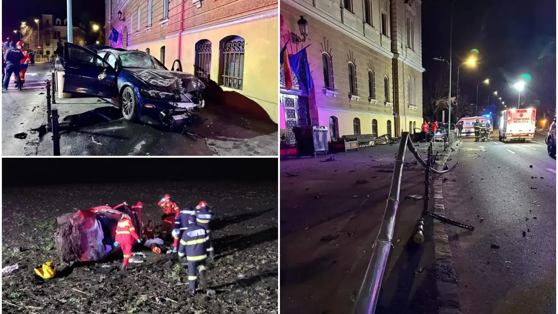 Mașină răsturnată în câmp în Galați după ce șoferul s-a speriat de o vulpe. Accident grav cu patru victime în Brașov