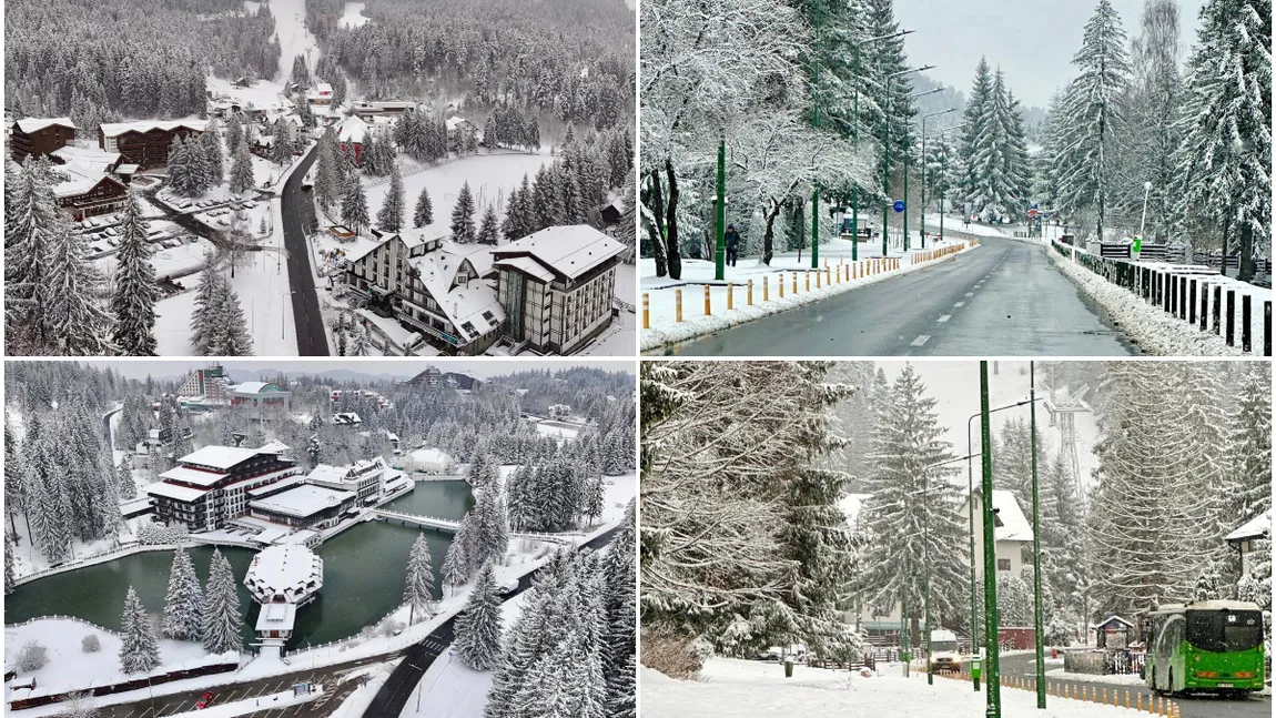 Ninsori ca în miez de iarnă în România. Mai multe drumuri din centrul țării sunt acoperite de zăpadă