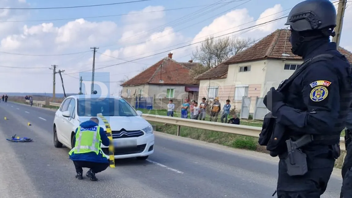 VIDEO Copil de 4 ani, care traversa strada pe bicicletă, accidentat mortal de un şofer beat