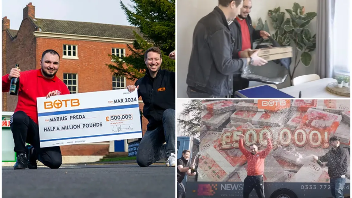 Livrator de pizza român care lucrează în Marea Britanie, câștigătorul unui premiu de 500.000 de lire: „S-a întors la muncă a doua zi după aflarea veştii”