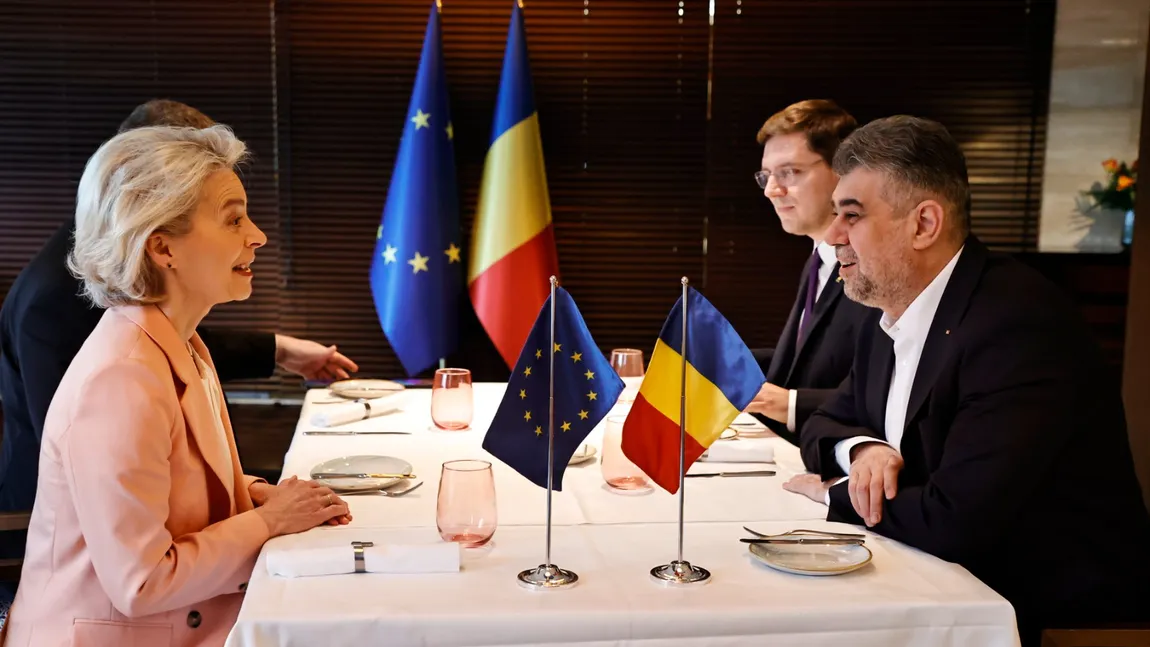 Marcel Ciolacu, discuții cu Ursula von der Leyen despre priorităţile europene ale României și aderarea completă la Schengen