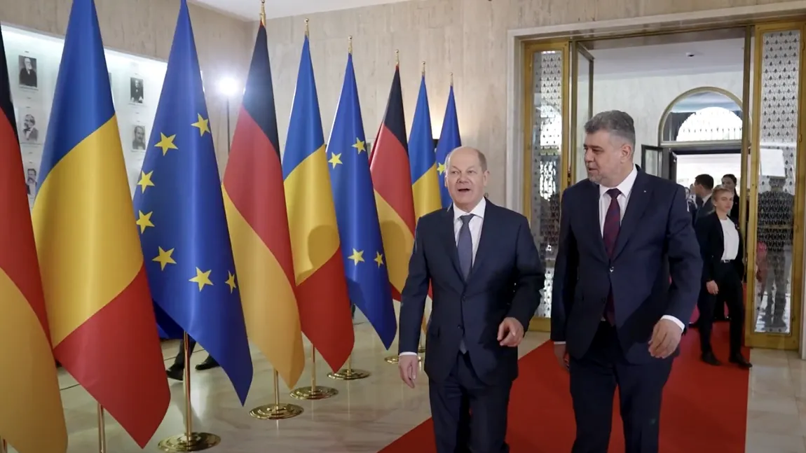 Marcel Ciolacu, după întrevederea cu Olaf Scholz: România mizează pe susținerea Germaniei pentru aderarea completă la Schengen și dezvoltarea economiei