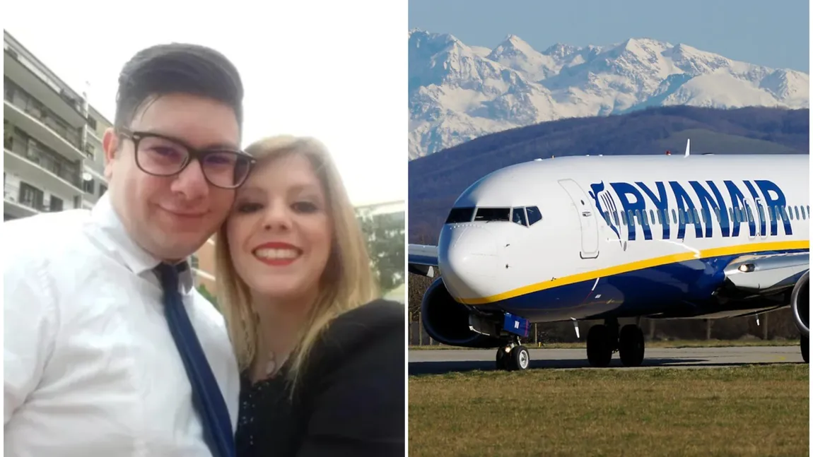 Un tânăr de 33 de ani a murit în timpul unei curse Ryanair din Torino. Soția, însărcinată, a aflat la aterizare de deces