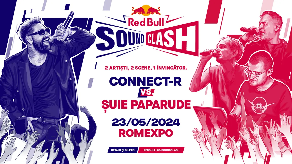 Connect-R și Șuie Paparude stau ferm pe poziții: o zi ne mai desparte de Red Bull SoundClash 2024