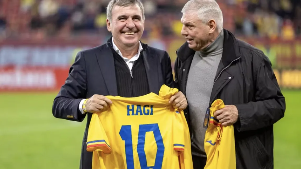 Generaţia de Aur, lecţie de fotbal înainte de Euro 2024. Tricoul lui Hagi, licitat la 30.000 de euro: 