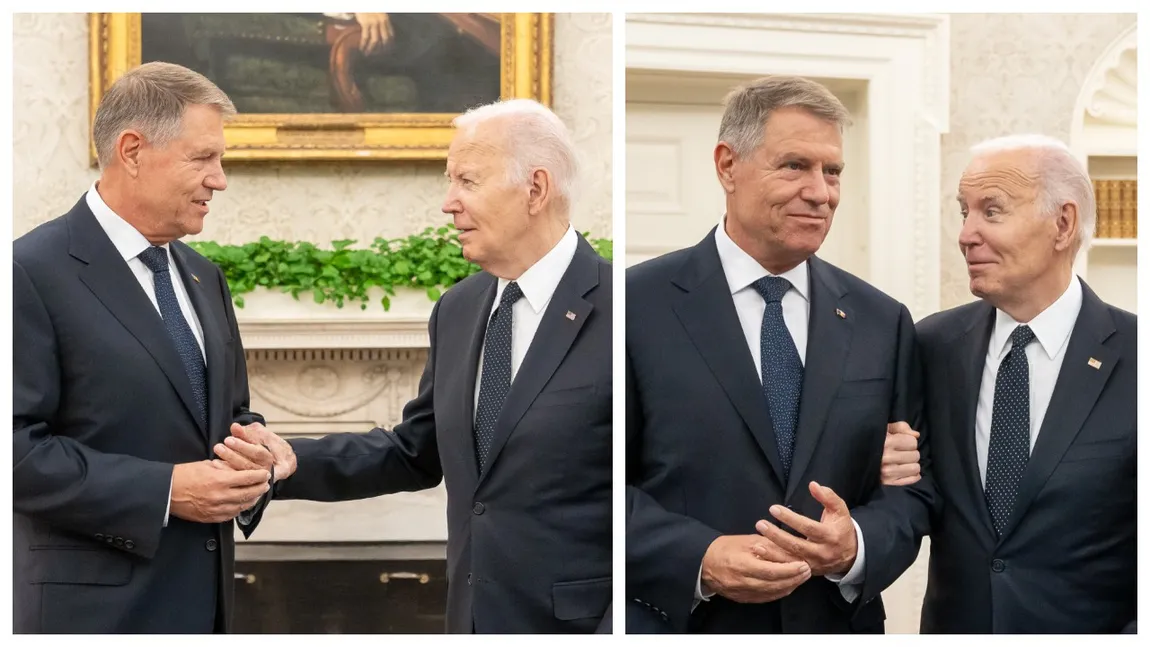 Klaus Iohannis, primit de preşedintele SUA, la Casa Albă. Mizele întâlnirii cu Joe Biden - VIDEO