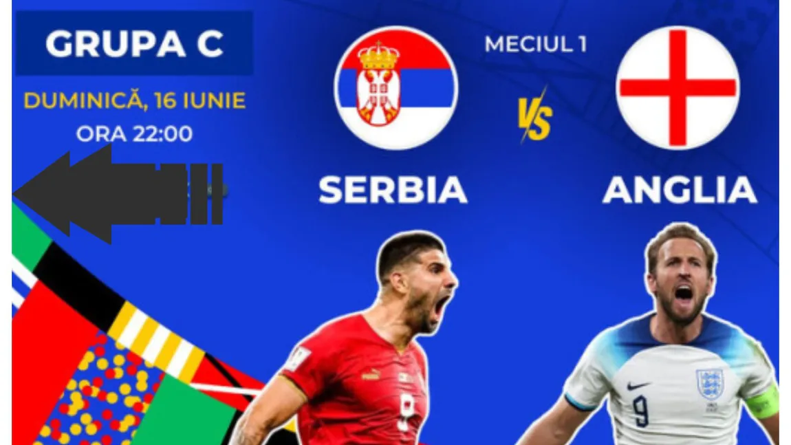SERBIA - ANGLIA: 0-1. Bellingham decide primul meci la Euro 2024