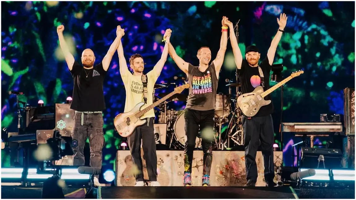 Coldplay, mesaj după primul concert pe Arena Națională: „Mulţumesc, Bucureşti!”