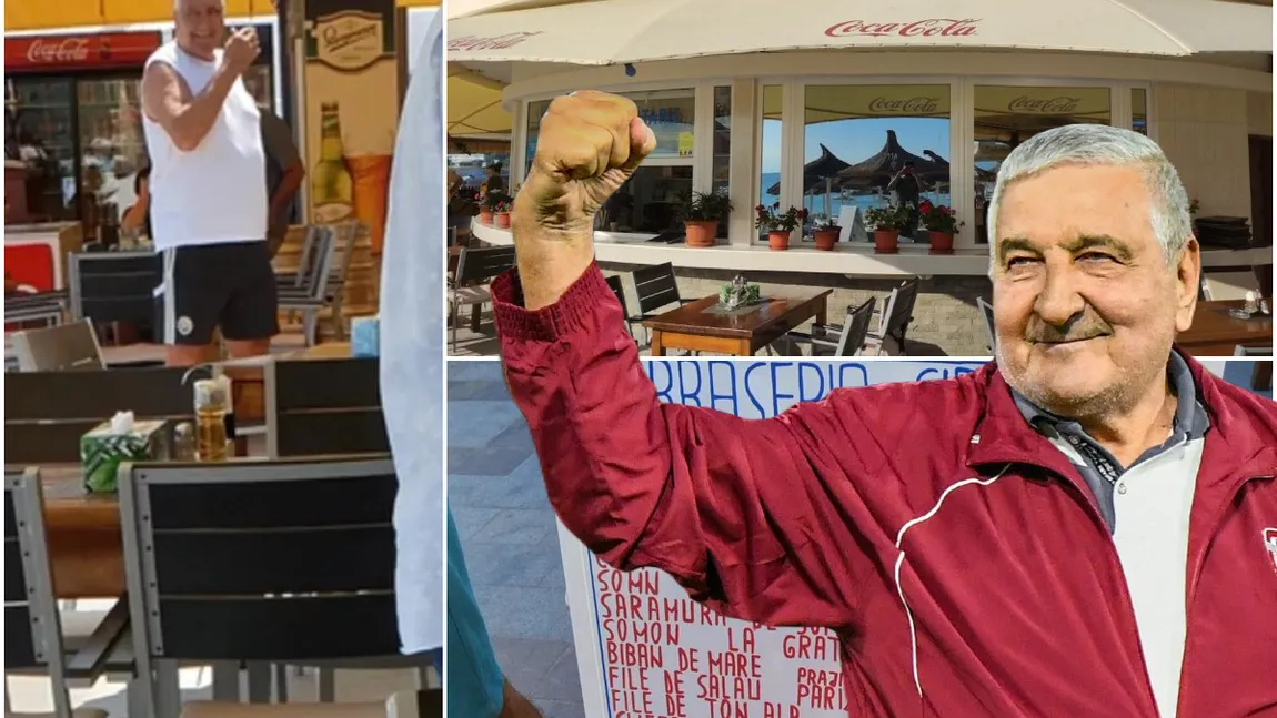 Rică Răducanu, patron și ospătar la restaurantul „Sirena” din Neptun. Cât costă o ciorbă de burtă și o porție de pomana porcului la localul fostei glorii a Rapidului