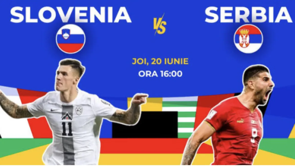 Slovenia - Serbia 1-1 în Grupa C de la Euro 2024. Dramatism la ultima fază!