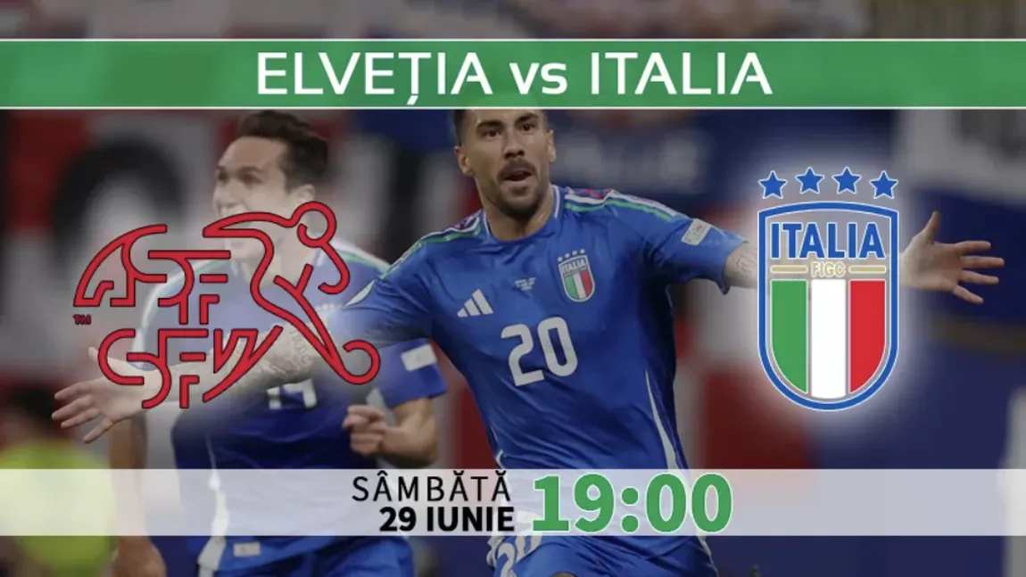ELVEŢIA - ITALIA 2-0. Surpriză uriaşă la Euro 2024, campioana en-titre pleacă acasă! Elveţienii pot fi adversarii României în semifinale