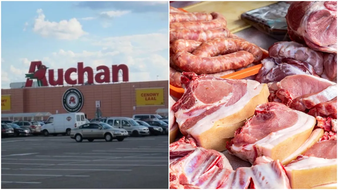 De unde provine carnea de la Auchan, de fapt. Surpriză uriașă pentru români