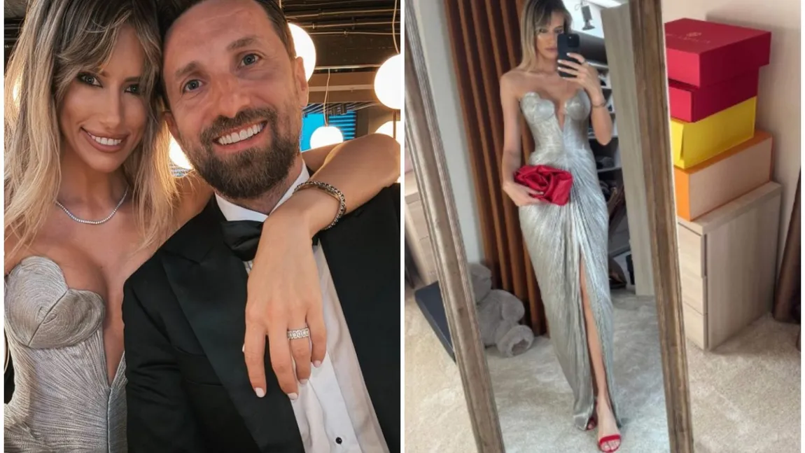 Gabriela Prisăcariu a făcut furori la nunta lui Răzvan Simion. A atras toate privirile cu rochia sexy: 