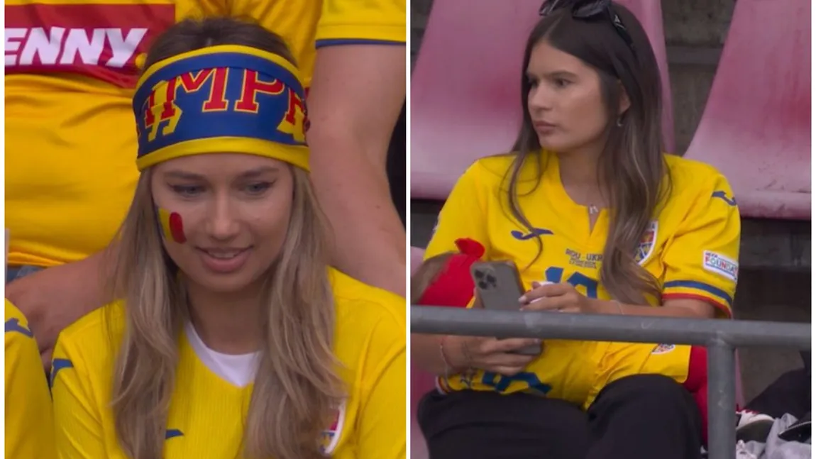Maria Iordănescu și Vanessa Drăguș au atras toate privirile la meciul România- Belgia