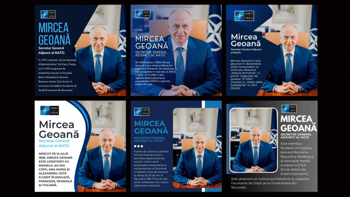 Mircea Geoană folosește abuziv, în campania pentru prezidențialele din România, însemnele și logo-ul NATO