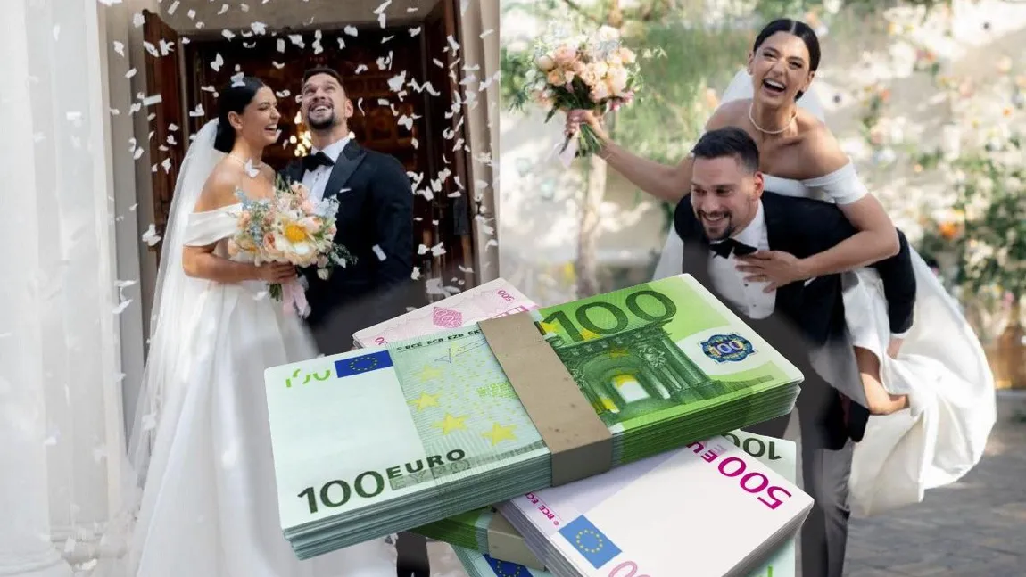 Câţi bani au strâns Oana Moşneagu şi Vlad Gherman la nuntă. 