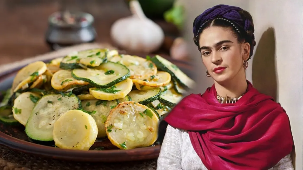 Salată de dovlecei Frida Kahlo. Rețeta cu care faimoasa pictoriță își cucerea oaspeții veniți din lumea artistică
