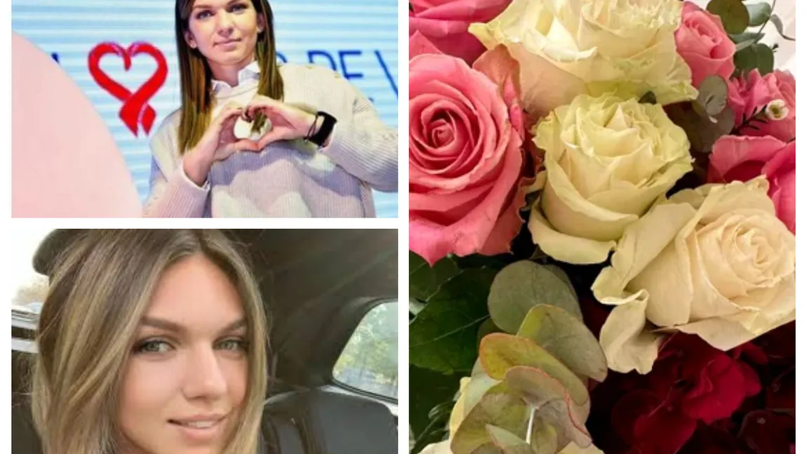 Simona Halep a făcut anunţul pe reţelele de socializare, alături de o poză cu un imens buchet de trandafiri