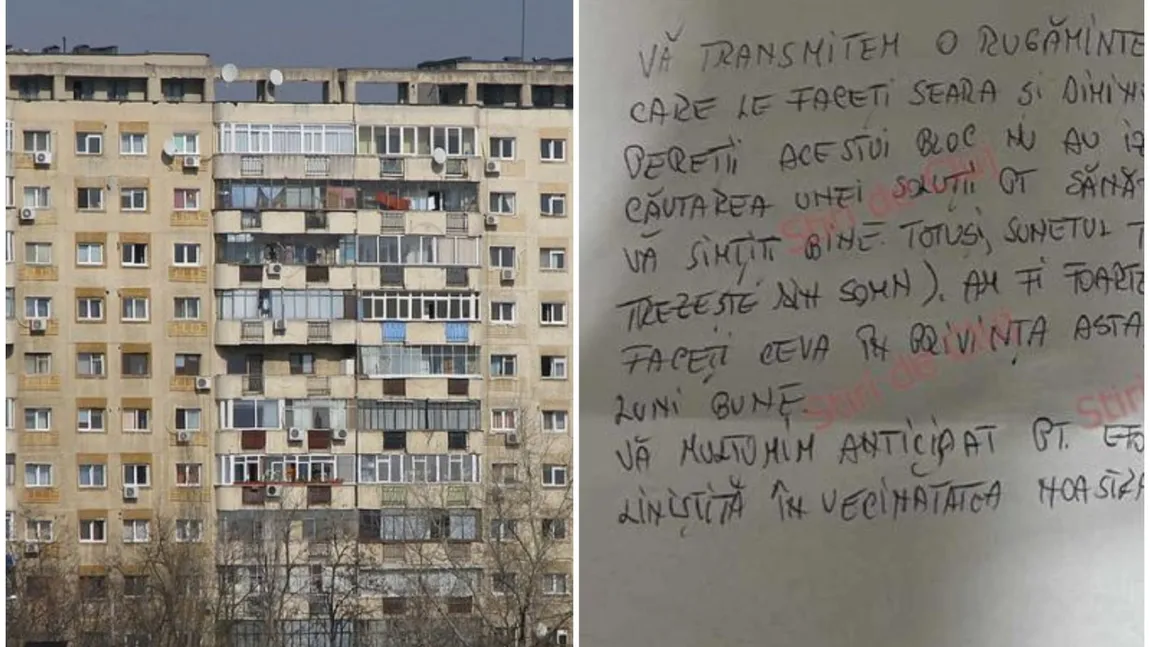 Boala unui bărbat din Cluj îi deranjează pe locatarii blocului. Vecinii i-au lăsat un bilețel în ușă: 